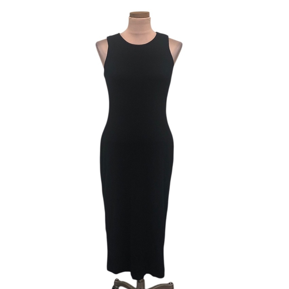 NWT Marine Layer Lexi Midi Dress Size Medium Black